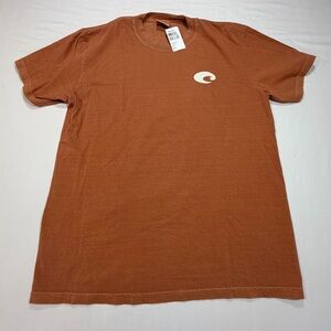 Costa Men's Rust Orange Comfort Colors Large T Shirt 100% Cotton NWT Fishing